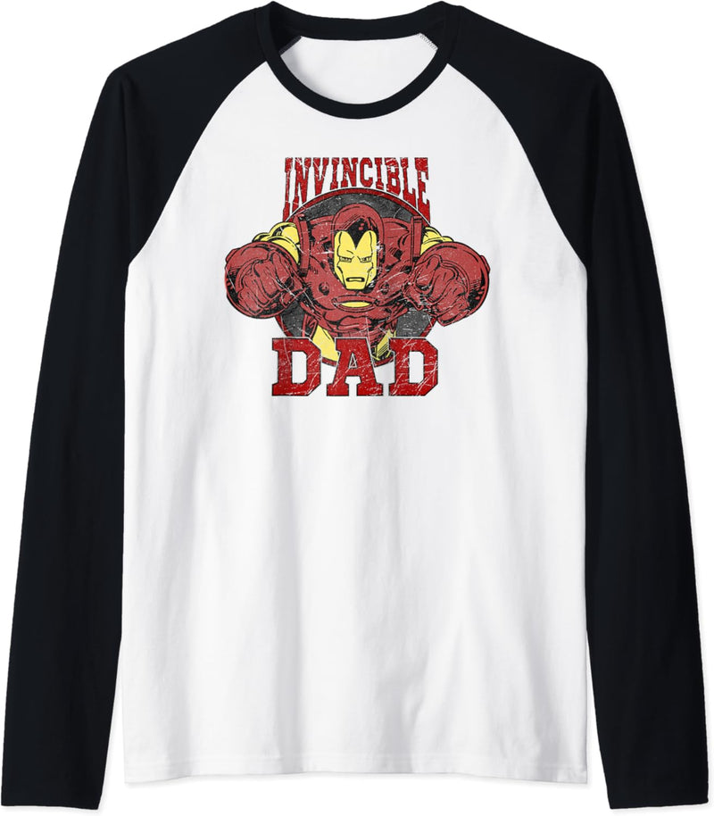 Marvel Iron Man Vatertag Invincible Dad Raglan