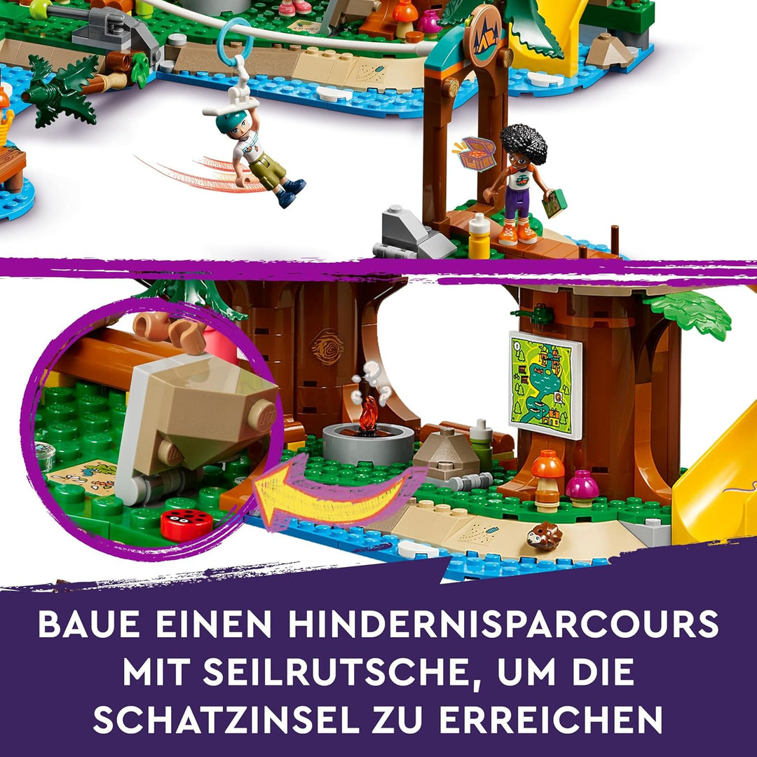 Lego Friends Baumhaus im Abenteuercamp, Spielset für Mädchen und Jungen ab 8 Jahren mit 5 Spielfigur