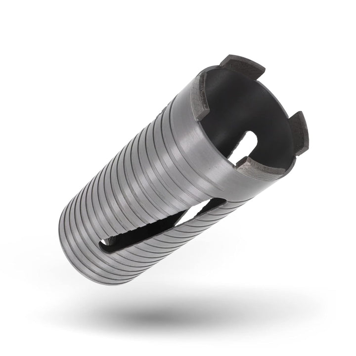 PRODIAMANT Diamant Bohrkrone ø 72mm Nutzlänge 150mm mit 6-Kant Adapter lasergeschweisst für trocken