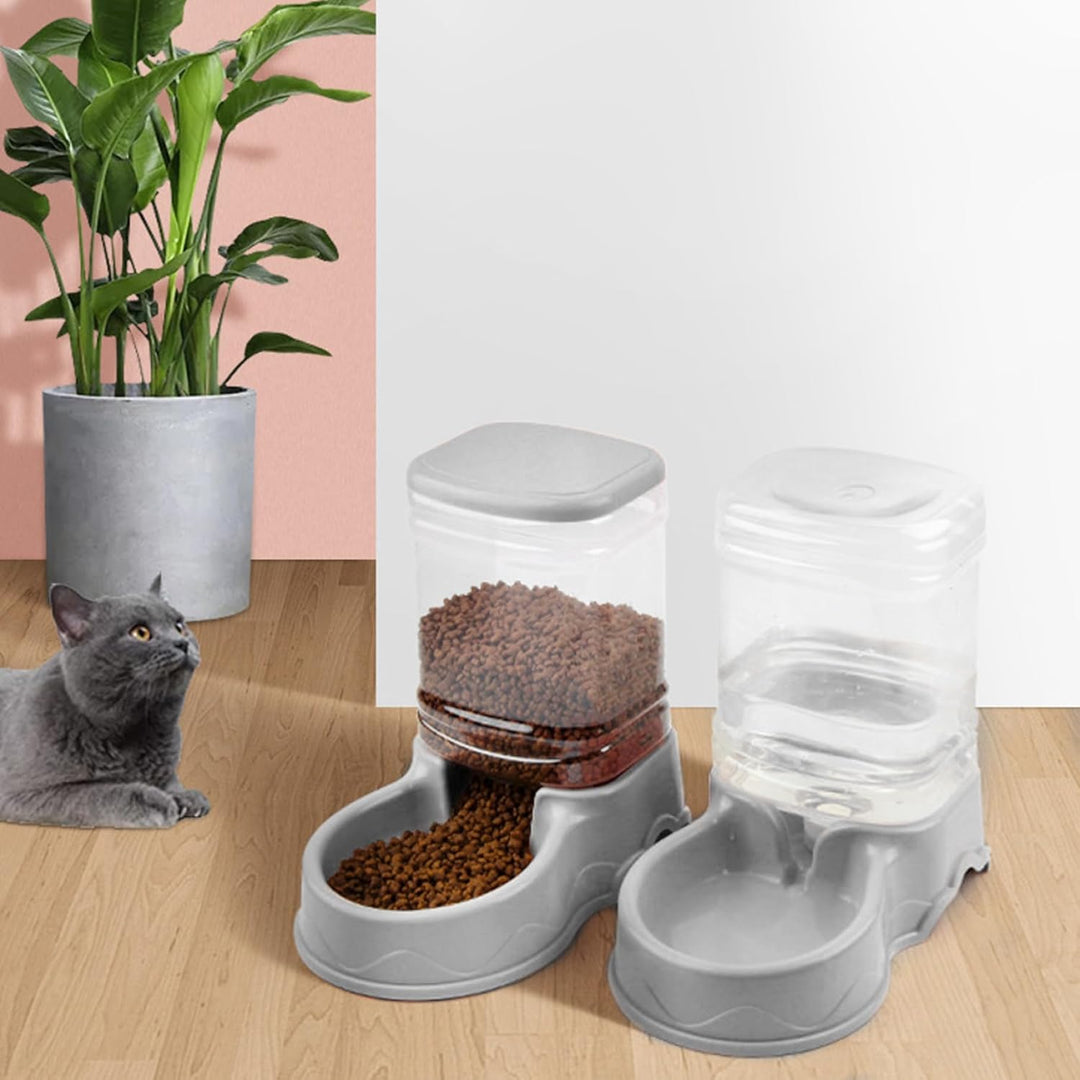 Automatische Katzenfuttermittel, 3,5L abnehmbare Katzenfutterspender, leckere Haustierfutter für kle