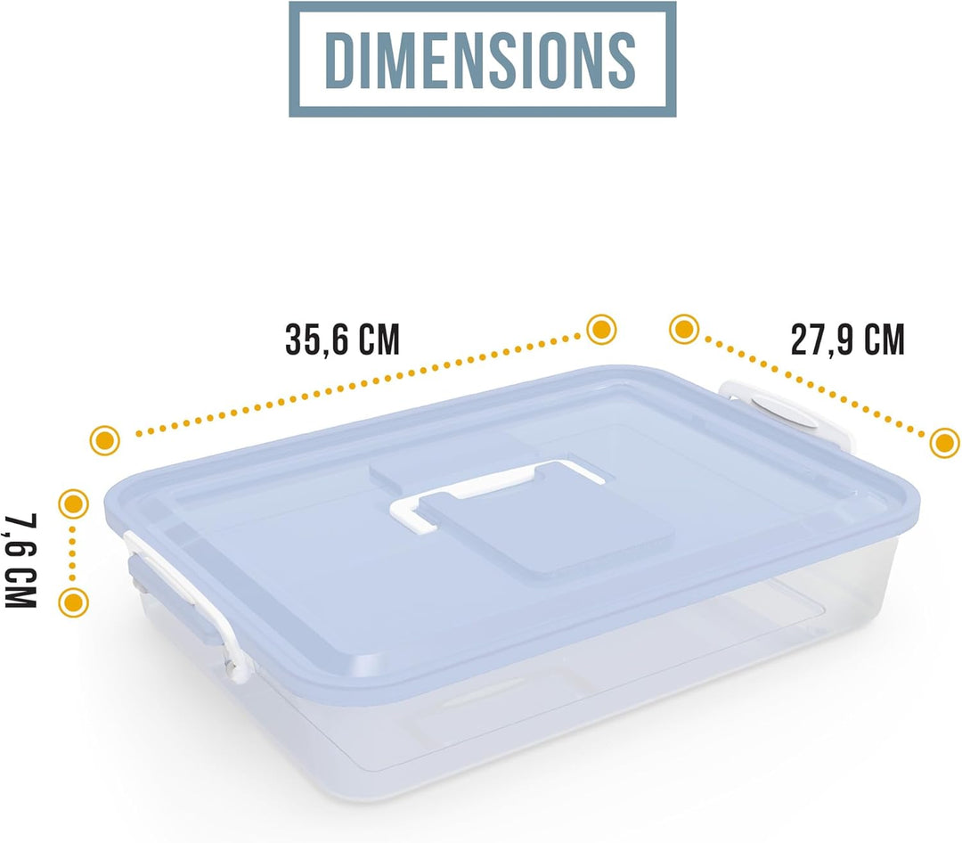 Chef Pomodoro Pizzaballenbox – Pizza Box – Pizzaballenbox mit Deckel – Pizzabox – Pizzateigbehälter