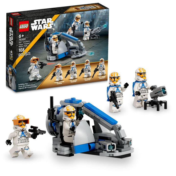 LEGO Star Wars 332nd Ahsoka's Clone Trooper Battle Pack 75359 Bauspielzeug Set mit 4 Star Wars Figur