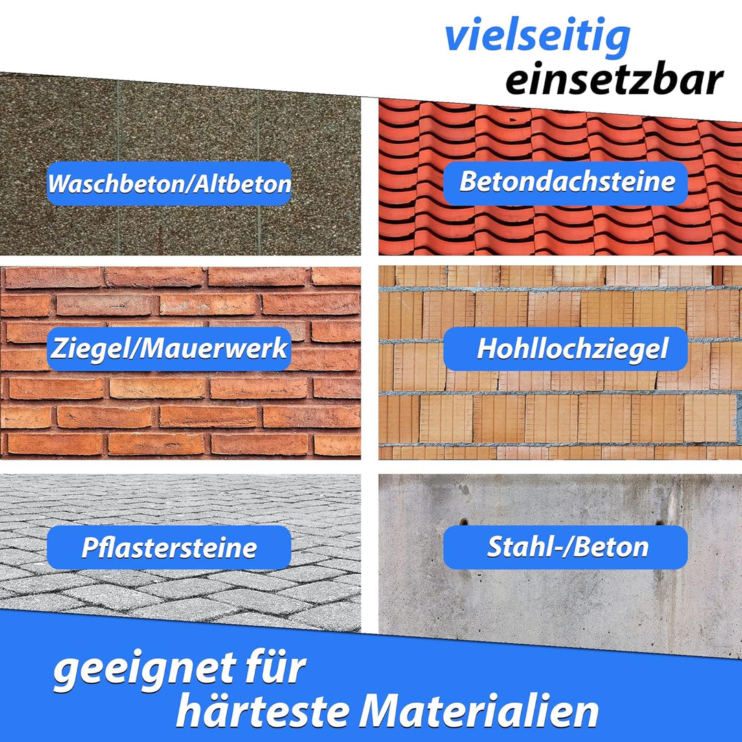 LXDIAMOND Diamant-Trennscheibe 230mm x 22,23mm - Segmente 15mm - passend für Beton Stahlbeton Waschb