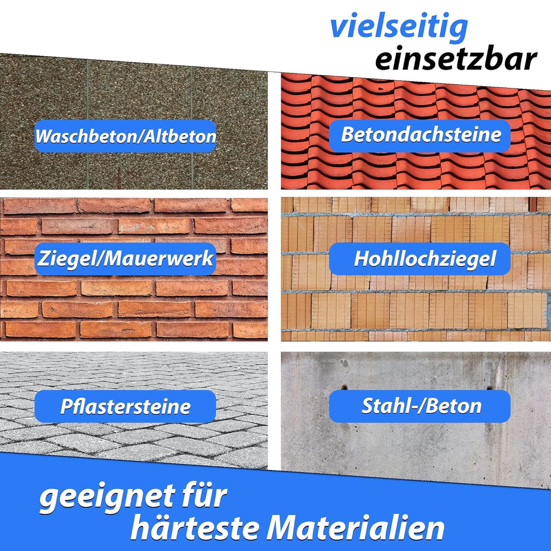LXDIAMOND Diamant-Trennscheibe 125mm x 22,23mm - Segmente 13mm - passend für Beton Stahlbeton Waschb
