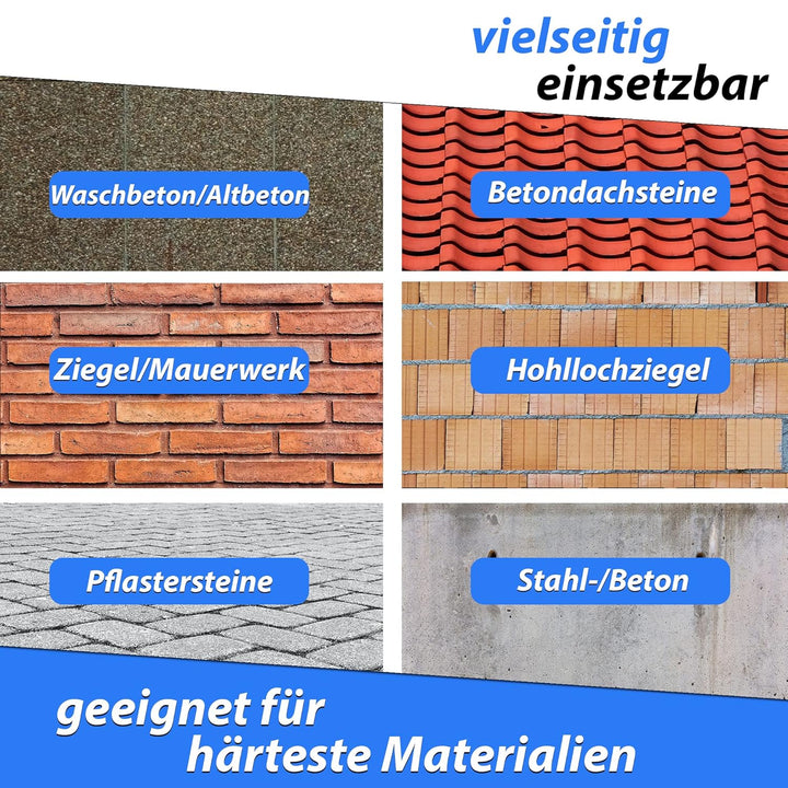 LXDIAMOND Diamant-Trennscheibe 125mm x 22,23mm - Segmente 13mm - passend für Beton Stahlbeton Waschb