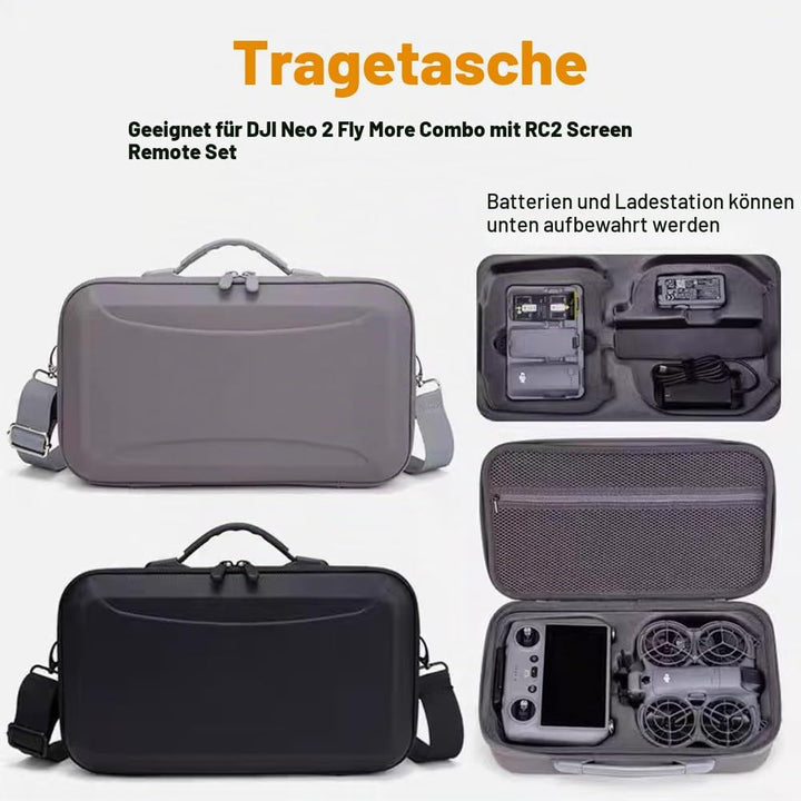 Tragetasche, kompatibel mit DJI Neo 2 Fly More Combo und RC 2 Fernbedienung, tragbare Reise-Schutz-U