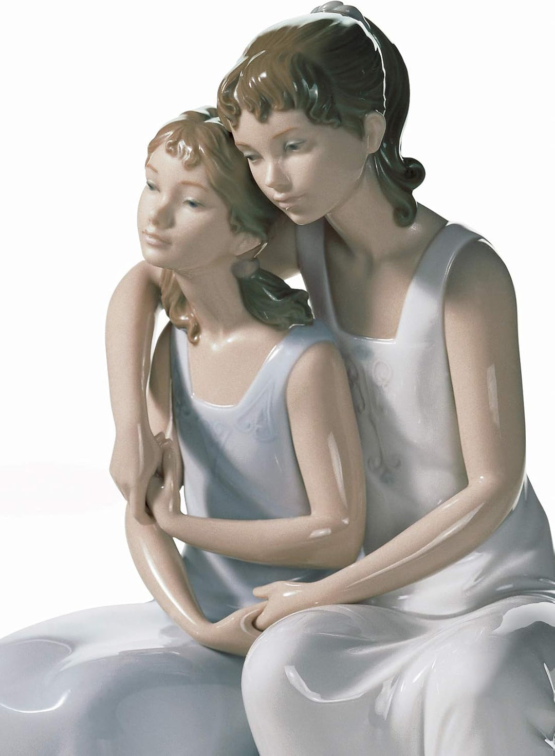 LLADRÓ Figur Meine Schwester, Meine Freundin. Schwestern. Porzellan.