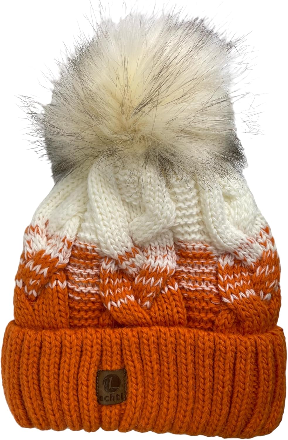 kennydoo Mütze & Schal Set achti I 2 teilig I Damen Kombi - Beanie mit grossem Bommel und Loop I kus