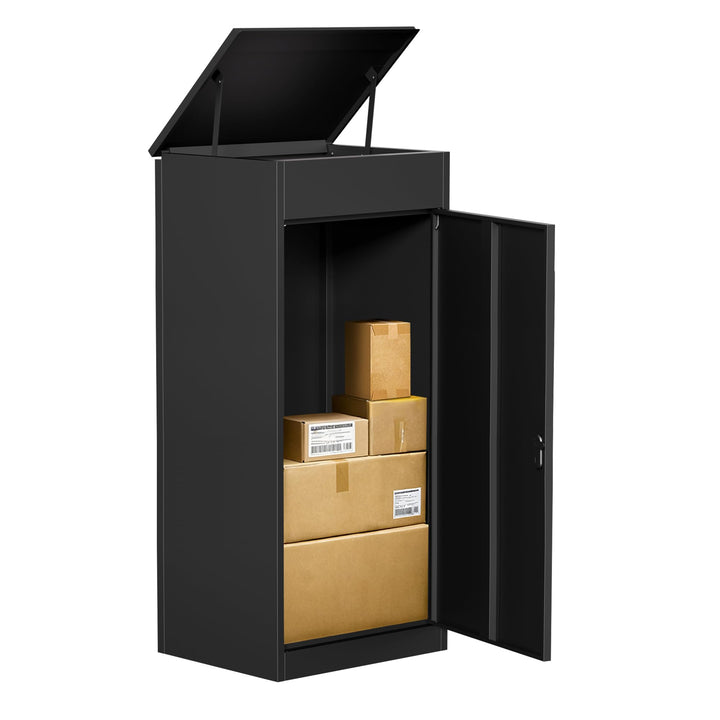 Paketbox Briefkasten mit Paketfach Paketbox Draussen Gross XXL Diebstahlgeschützter Paketbriefkasten