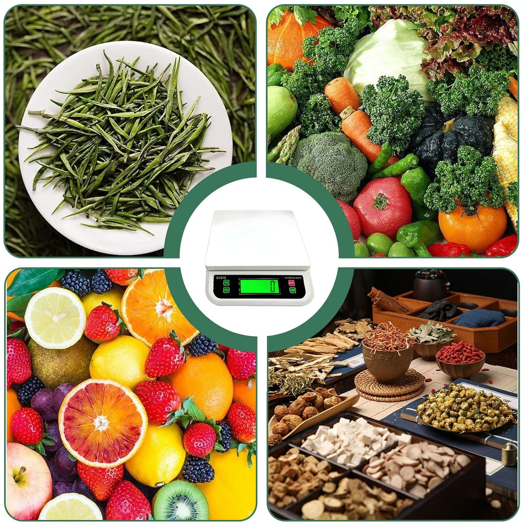 Waage Küchenwaage: 30kg/1g Küchenwaage digital, Food Scale mit LCD-Display Digitalwaage mit 6 Einhei