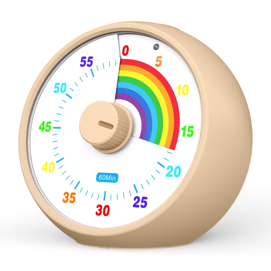 Visueller Timer für Kinder, 60-Minuten Countdown für Klassenzimmer Büro Küche, Schreibtisch Timer Ki