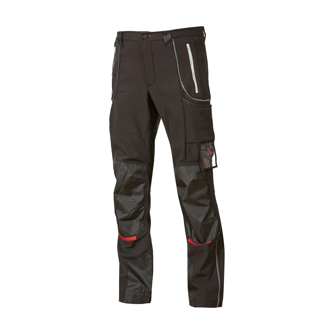 U-Power SY008BC/56 Softshell-Hose "Pit", schwarz, Grösse 56