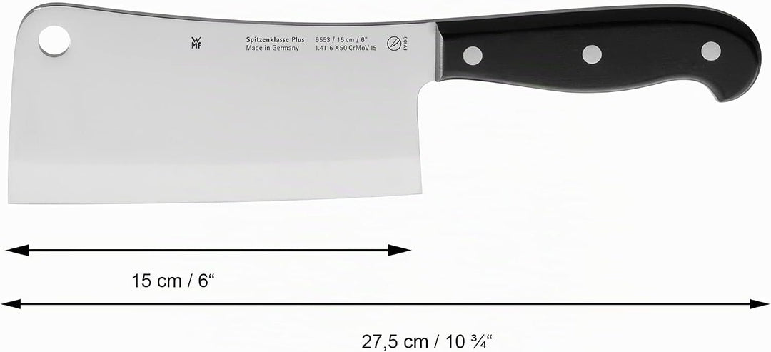 WMF Spitzenklasse Plus Chinesisches Hackmesser 27,5 cm, Made in Germany, Messer geschmiedet, Perform