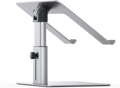 Baseus MacBook Metal Adjustable Laptop Stand, max 10 Kg Weight and 208 mm Height, Silver (LUJS000012