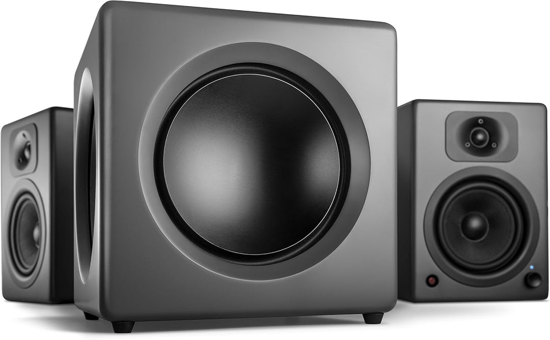 Wavemaster 66400 Fusion - Aktiver Subwoofer (125 Watt) mit eingebautem Class-D-Verstärker, universel
