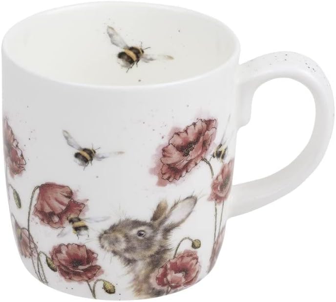 Wrendale Designs Royal Worcester Tasse Collection Hasen und Kaninchen, 4 Stück