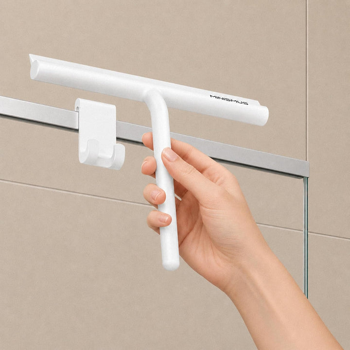 Minismus Silikon Duschabzieher für Glastüren und Fenster 33 cm – Fensterabzieher Badezimmer und Spie