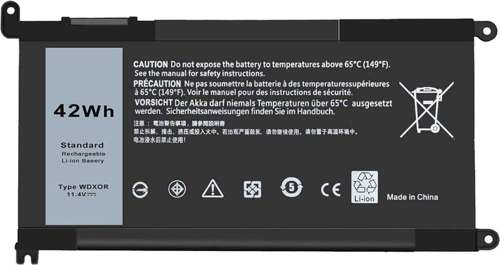 11.4V 42Wh Laptop Akku WDX0R WDXOR für Dell Inspiron 13 5368, 5378, 7368, 7378, Inspiron 15 5568 756