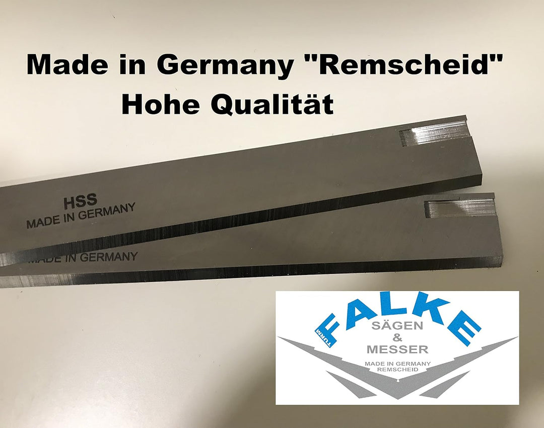 3 Stück Elektra Beckum HSS Hobelmesser HC 410 410x25x3mm 2 Einstellnuten