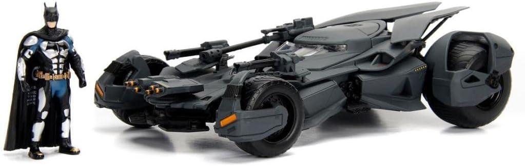 Jada Toys Batman vs Superman Justice League 2016 Batmobil, Miniatur-Fahrzeug, 99232BK, Schwarz, Mass