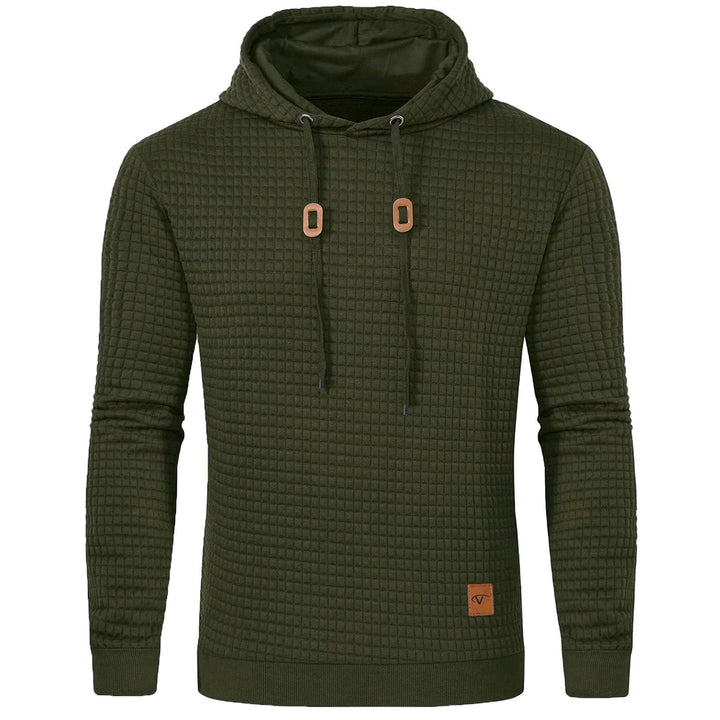 Tansozer Herren Hoodie Basic Sweatshirt Casual Long Sleeve Checked Kapuzenpullover S Armeegrün, S Ar
