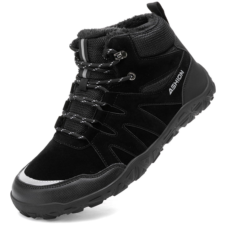 Littleplum Herren Winterschuhe Trekking Outdoor Boots Wanderstiefel Warm Gefüttert Schneestiefel Win