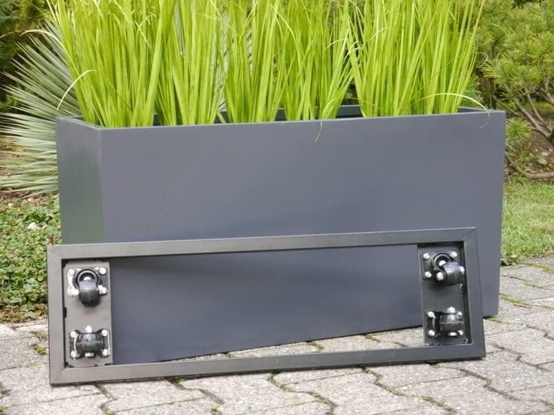 Pflanzkübel für Rollen aus Fiberglas, Blumenkübel, Pflanzgefäss, Blumengefäss, Pflanztopf, Blumentop
