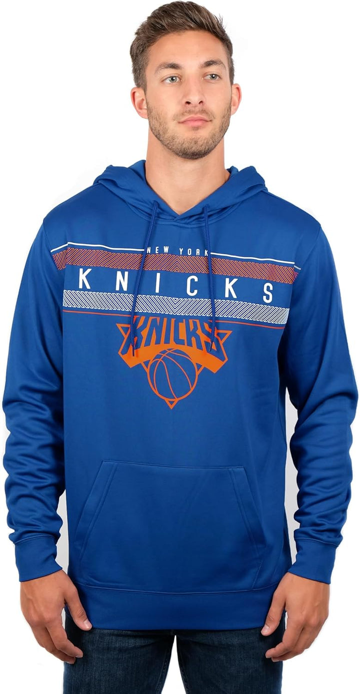 NBA Herren Fleece Hoodie Pullover Sweatshirt Poly Midtown, Herren, Midtown Hoodie M Königsblau, M Kö