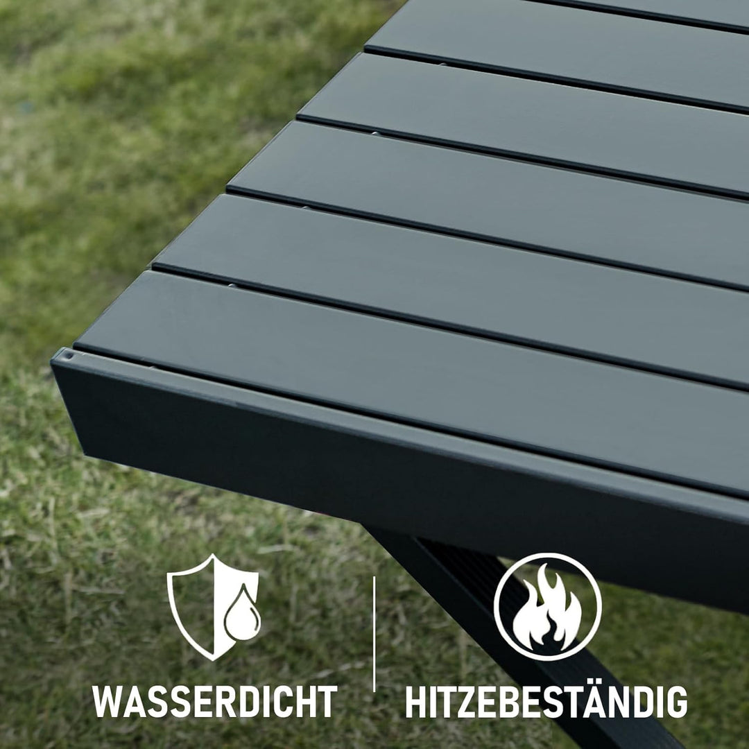 TIMBER RIDGE Campingtisch Klappbar Höhenverstellbar Klapptisch Camping Falttisch Tragbar Aluminium m