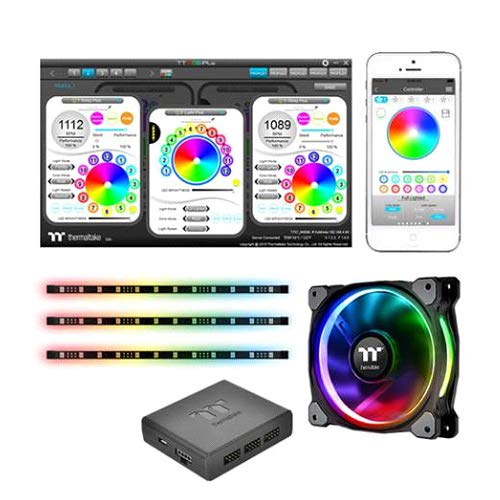 Thermaltake Riing Plus 12 RGB Radiator Fan Lumi Plus TT Premium Edition Combo Kit