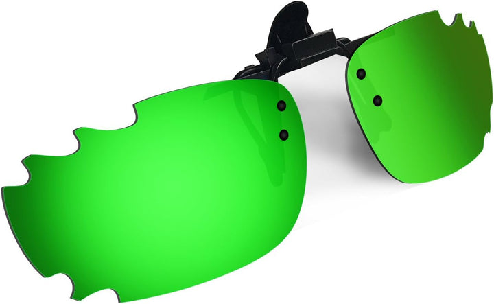 HKUCO Sonnenbrille Clip Rot/Grün Polarisiert Objektive für Myopie Frame Clip Polarisiert Objektive U