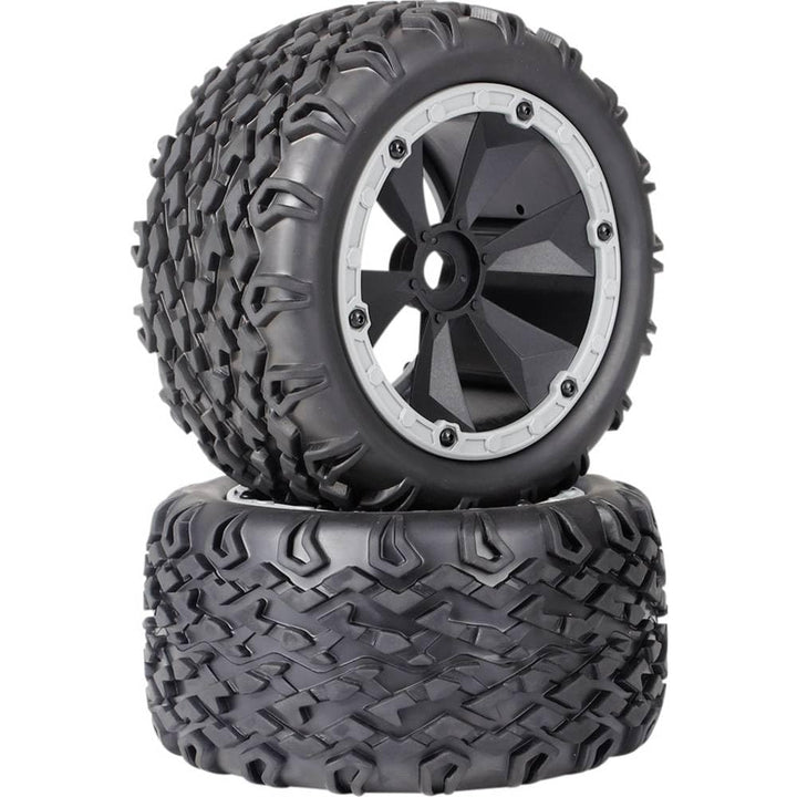 Reely 1:8 Monstertruck Reifen 6-Speichen Schwarz-Grau 2 St.