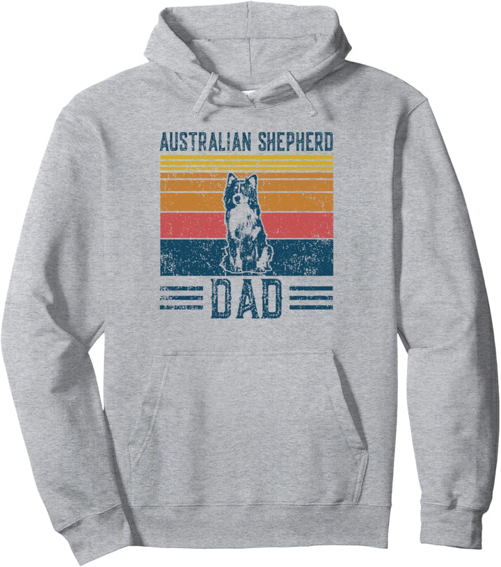 Hund Aussie Dad - Vintage Australian Shepherd Dad Pullover Hoodie