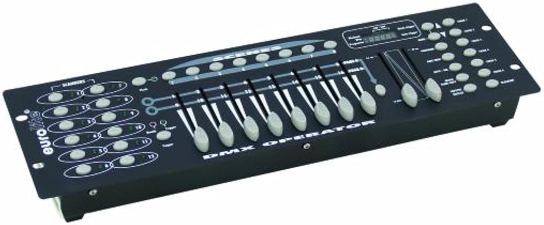 Eurolite DMX Operator 192 DMX Controller 16-Kanal 19 Zoll-Bauform, Musiksteuerung