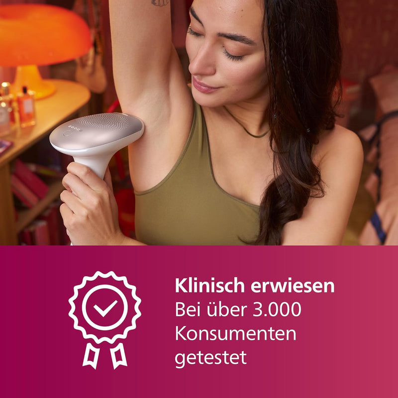Philips Lumea IPL Advanced, 2 Aufsätze – Haarentfernungsgerät mit Satin Compact Korrekturtrimmer