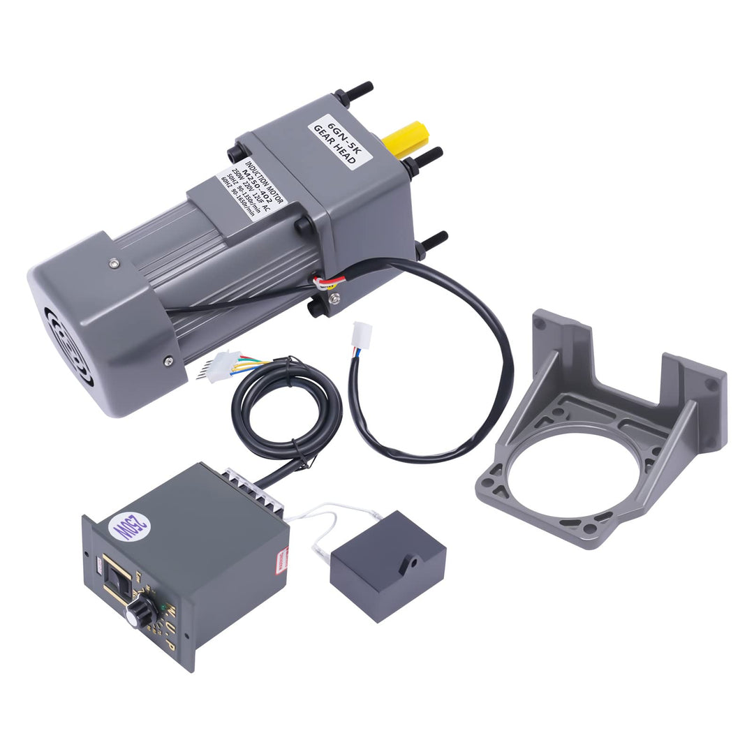 Getriebemotor 220V & 250W Schneckengetriebemotor mit Drehzahlregler, Schneckengetriebe Motor Einstel