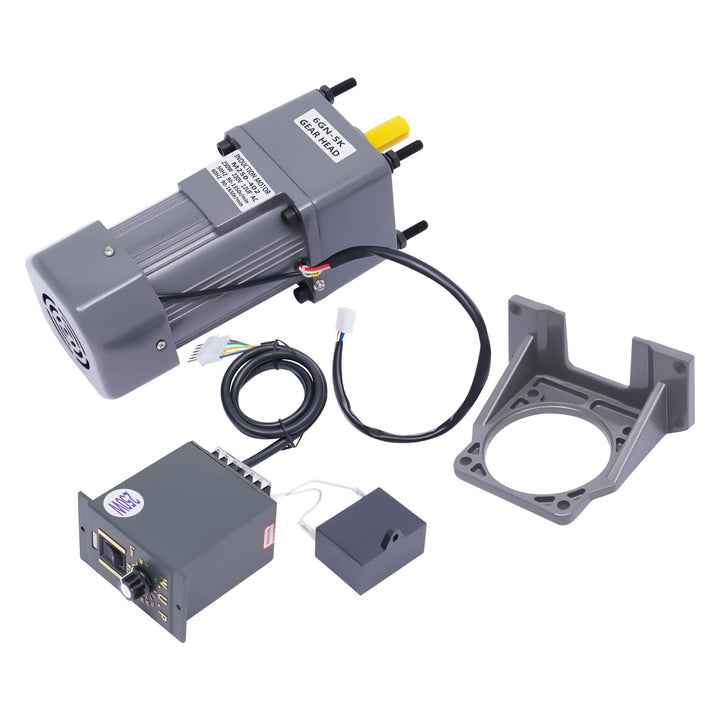 Getriebemotor 220V & 250W Schneckengetriebemotor mit Drehzahlregler, Schneckengetriebe Motor Einstel