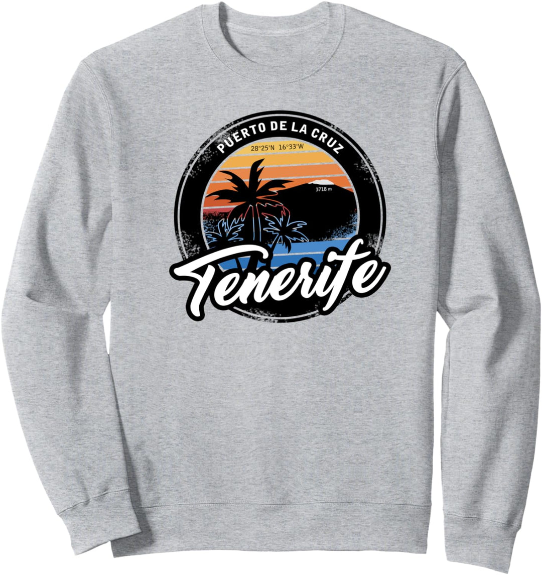 Teneriffa - Puerto de la Cruz mit Koordinaten Sweatshirt