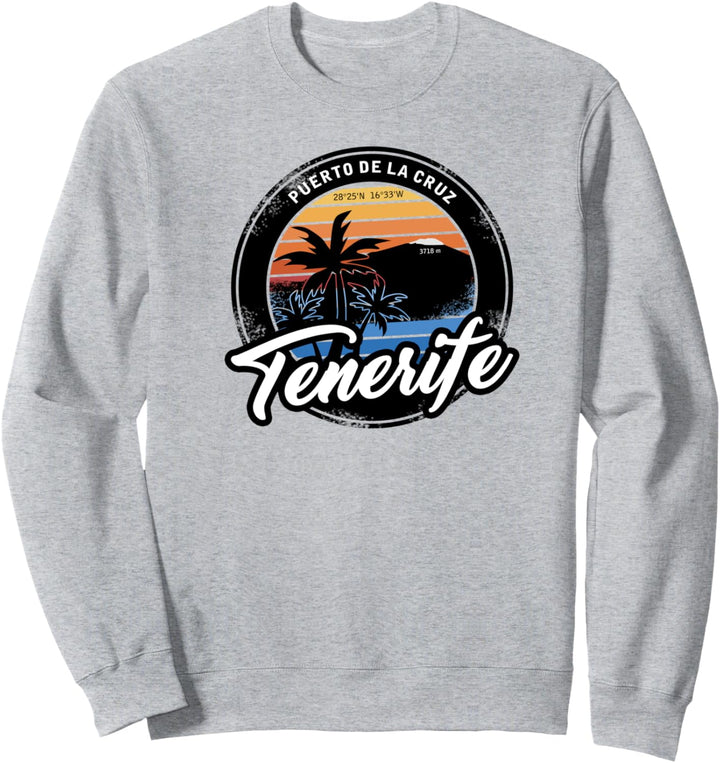 Teneriffa - Puerto de la Cruz mit Koordinaten Sweatshirt