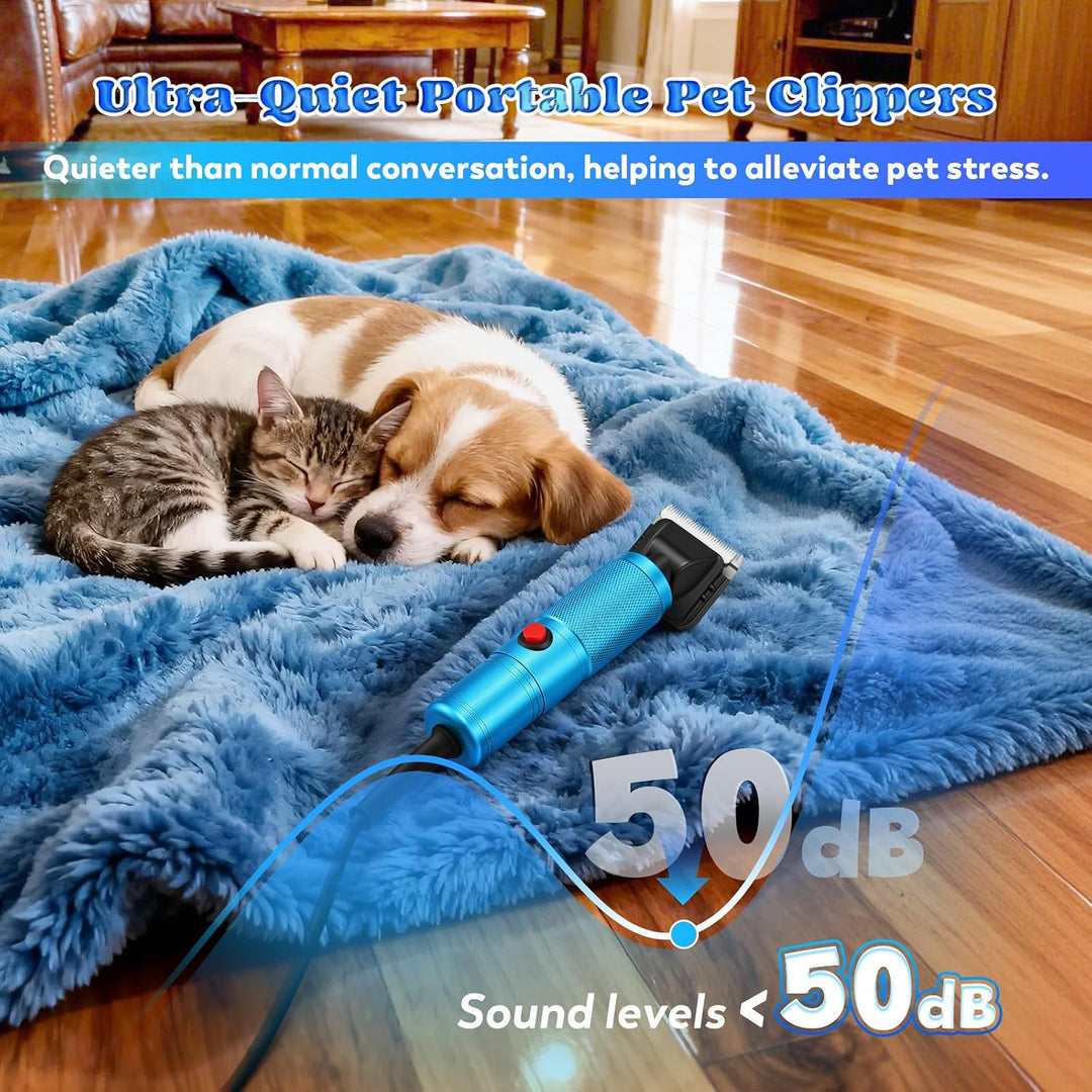 Moongiantgo 300W Hundeschermaschine, Tierhaarschneidemaschine, 2000-6000RPM Geschwindigkeitsregelung