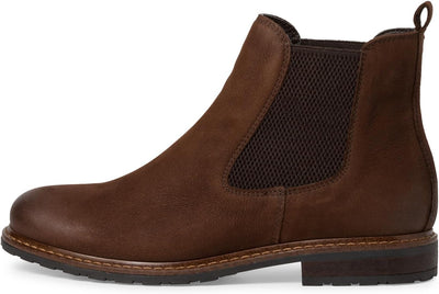 Tamaris Damen Chelsea Boots, Frauen Stiefeletten 36 EU Cognac Emboss, 36 EU Cognac Emboss