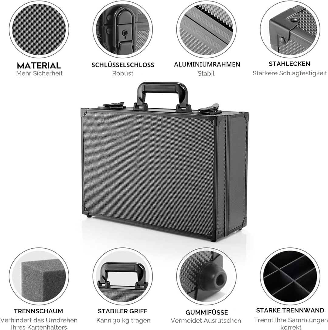 JoyHood Top Loader Aufbewahrungsbox für 600+ 3" x 4" 35PT Top Loaders, Top Loader Box kompatibel mit