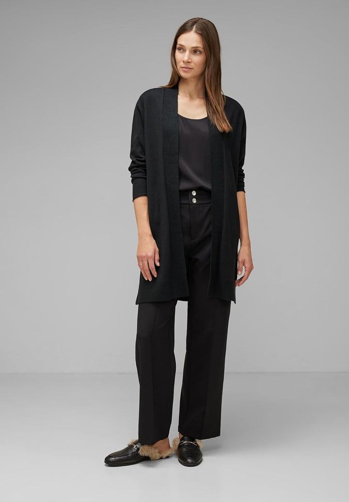 Street One Damen Cardigan 40 Schwarz, 40 Schwarz