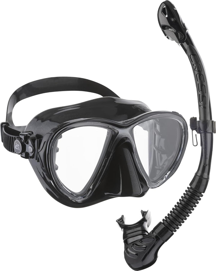 Cressi Professionelles Kombinationsset aus Maske und Schnorchel oder Kit aus Maske, Schnorchel und F