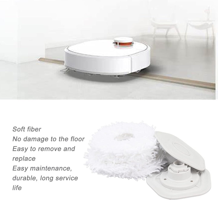 Wischtücher für Dreame Bot W10 W10 Pro Staubsauger-Reinigungspads Wischpads Ersatz mit Halter Verbes
