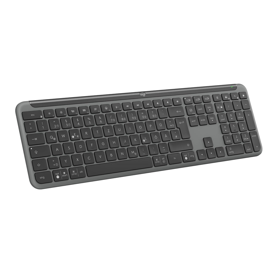 Logitech Signature Slim K950 kabellose Tastatur, schlankes Design, Wechseln zwischen Geräten beim Ti