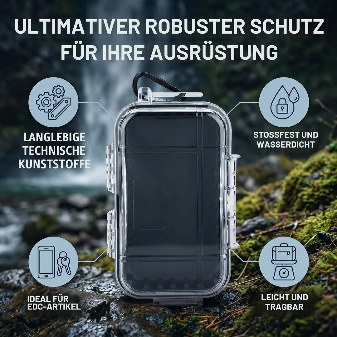Alomejor Aufbewahrungskoffer Wasserdicht Stossfester luftdichter Carry Box Container für Outdoor Spo