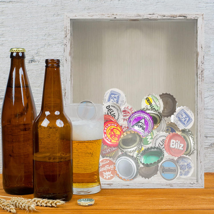 GraduationMall 28x35cm 3D Bilderrahmen für Tickets Shadow Box mit Slot,Rahmen zum Befüllen Speicherb