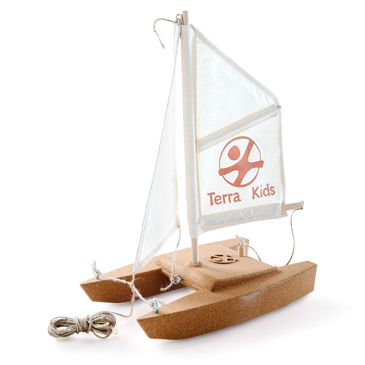 HABA 306315 - Terra Kids Katamaran-Bausatz, Bastel- und Hobbyset