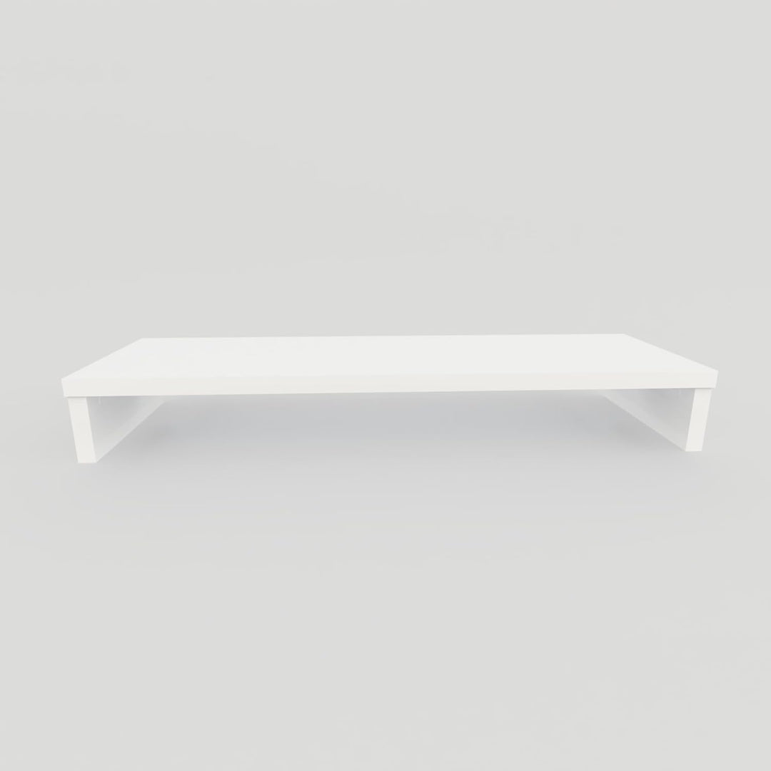 Henor Riser-Halterung für TV aus FSC® Holz 110 x 35 x 15 cm weiss. Unterstützt 60 kg. 110x35x15 Weis